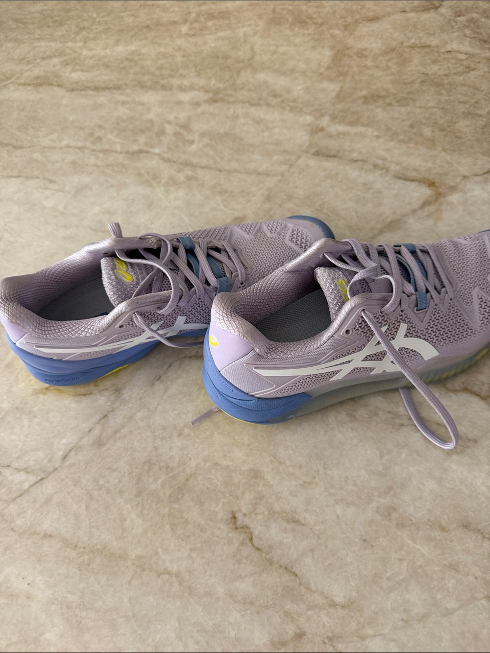 Asics Lavender and Blue Women's Athletic Running Shoes